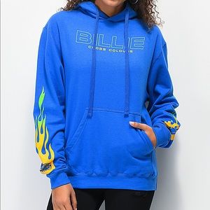 Billie Eilish Flame Blue Hoodie